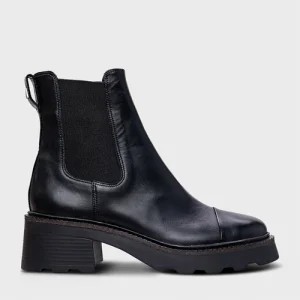 BOTA COTURNO CHELSEA TRATORADA COURO PRETO - CARRANO