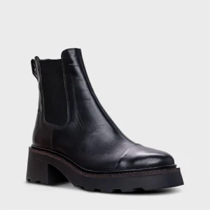 BOTA COTURNO CHELSEA TRATORADA COURO PRETO - CARRANO