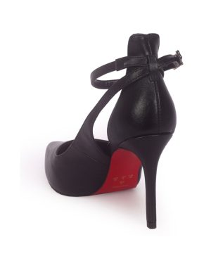 SCARPIN COM RECORTE E TORNOZELEIRA